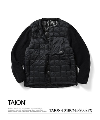 マウンテン クルーネック ライトダウンジャケット<TAION-104BCMT-800SPX>