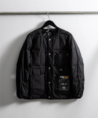 ワーク クルーネック ダウンジャケット<TAION-104BWK>