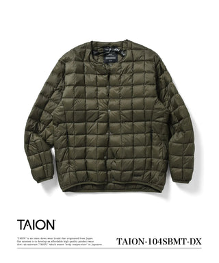 マウンテン アクティブ クルーネック ライトダウンジャケット<TAION-104SBMT-DX>