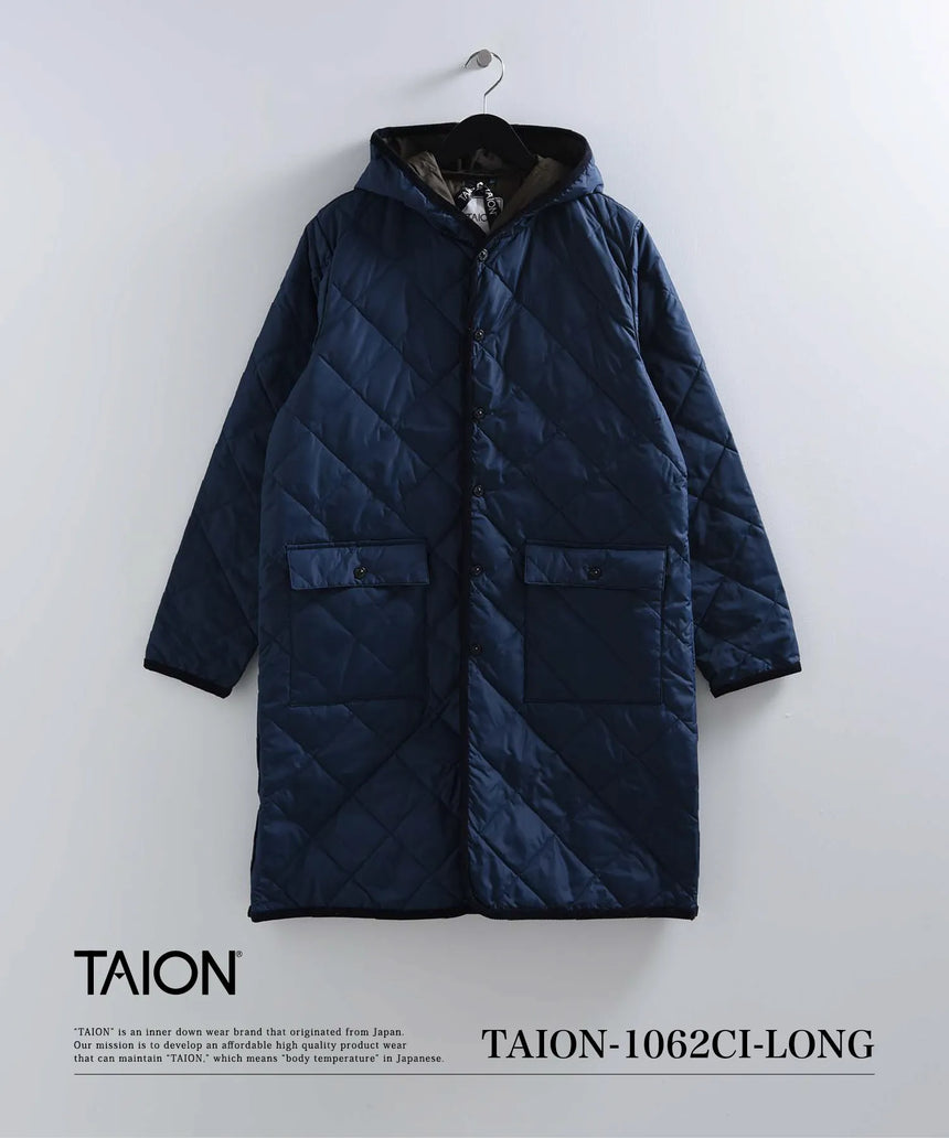 タイオンエクストラフードロングダウンケープ タイオンエクストラフードロングダウンケープ