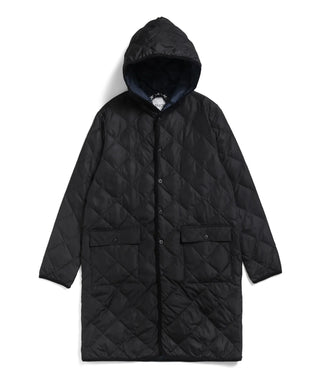 TAIONN 3WAYフードコート ロングコート¥24,200 ブラック シティ パイピングフード ロングダウンコート – TAIONインナー