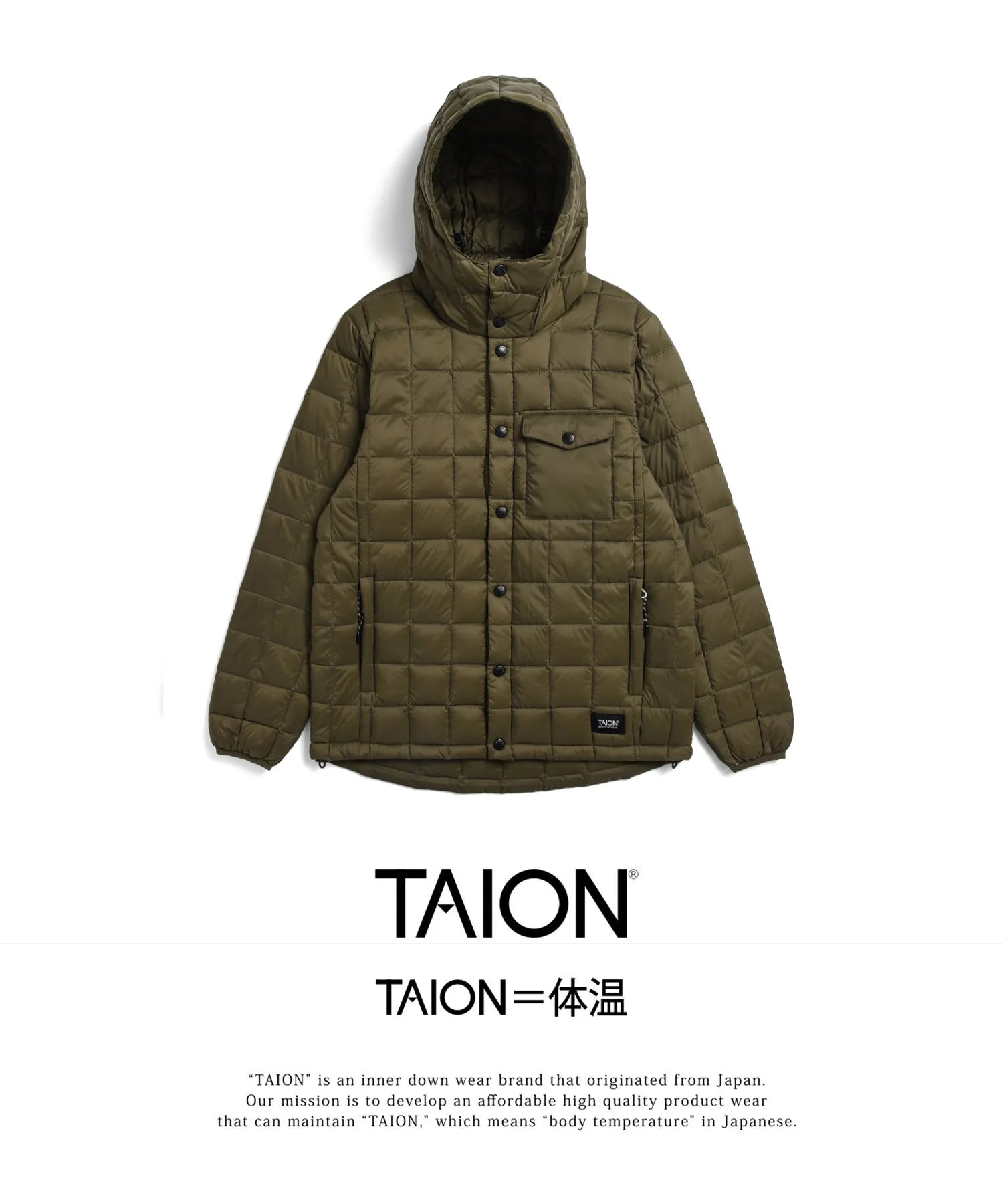 24AW既存【UNISEX】マウンテン ダウンフーディー(TAION-106BMT) – TAION INNER DOWN WEAR-公式通販サイト