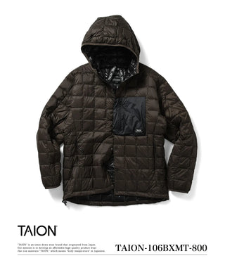 マウンテン ライトダウンフーディー<TAION-106BXMT-800>