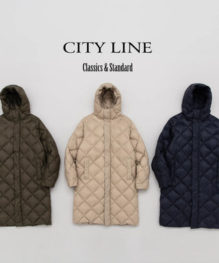 シティ フード ロングダウンジャケット<TAION-106COCI>