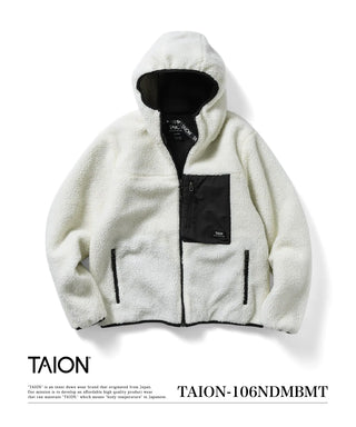 ノンダウン マウンテン ジップ ボアパーカー<taion-106ndmbmt>