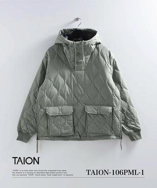 ミリタリー ダウンフーディー<TAION-106PML-1>