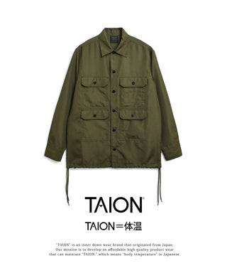 ノンダウン ミリタリー マッキノーシャツ<TAION-109MKNDML-1>