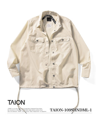 ノンダウン ミリタリー ロングスリーブシャツ<TAION-109SHNDML-1>