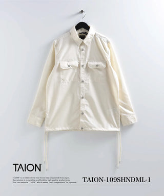 ノンダウン ミリタリー ロングスリーブシャツ<TAION-109SHNDML-1>