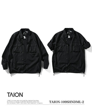 ノンダウン ミリタリー ロングスリーブシャツ<TAION-109SHNDML-2>
