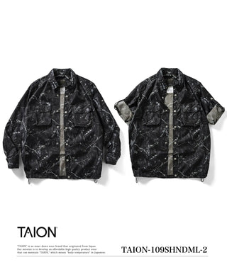 ノンダウン ミリタリー ロングスリーブシャツ<TAION-109SHNDML-2>