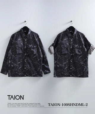 ノンダウン ミリタリー ロングスリーブシャツ<TAION-109SHNDML-2>