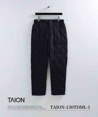 ミリタリー ナロー ダウンパンツ<TAION-130TDML-1>