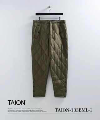 ミリタリー ボタンスリット ダウンパンツ<TAION-133BML-1>