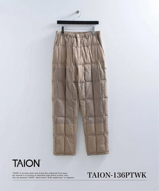 ワーク ペインター ダウンパンツ<TAION-136PTWK>