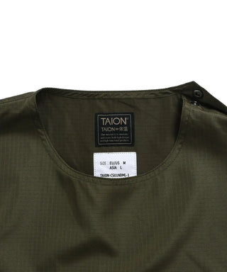 ノンダウン ミリタリー ノースリーブカットソー<TAION-CS01NDML-1>