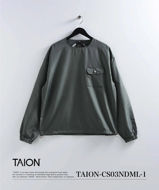 ノンダウン ミリタリー ロングスリーブカットソー<TAION-CS03NDML-1>