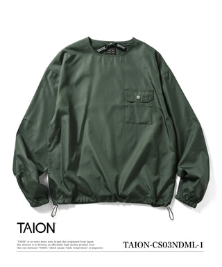 ノンダウン ミリタリー ロングスリーブカットソー<TAION-CS03NDML-1>
