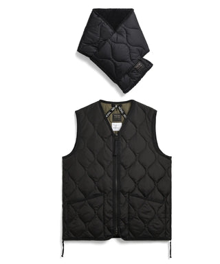 ミリタリー ダウンベスト＋ダウンマフラー ギフトセット<GIFT-001ZML-1-SET>