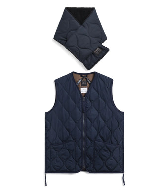 ミリタリー ダウンベスト＋ダウンマフラー ギフトセット<GIFT-001ZML-1-SET>