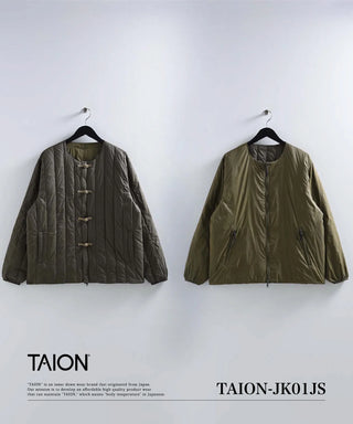 ジャパンスペシャル チャイナボタン ダウンジャケット<TAION-JK01JS>