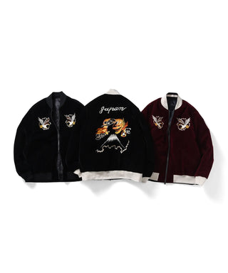 ジャパンスペシャル リバーシブル スカジャン ダウンジャケット<TAION-JK04JS-1>