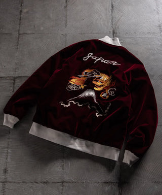 ジャパンスペシャル リバーシブル スカジャン ダウンジャケット<TAION-JK04JS-1>