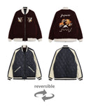 D.バーガンディ×ダークネイビー