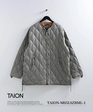 M65 ライナーWジップ ダウンジャケット-ソフトシェル<TAION-M65LSZBML-1>