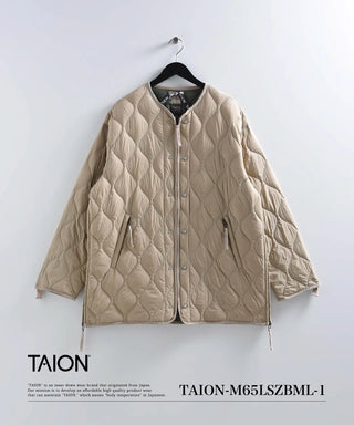 M65 ライナーWジップ ダウンジャケット-ソフトシェル<TAION-M65LSZBML-1>