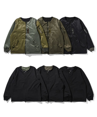 ノンダウン ジャパンスペシャル リバーシブル MA-1 ジャケット<TAION-NDJK02JS>