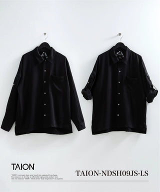 ノンダウン ジャパンスペシャル 2WAY レーヨンシャツ <TAION-NDSH09JS-LS>