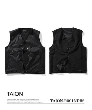 ノンダウン ベーシック リバーシブル Vネック ベスト – TAION