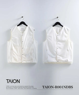 ノンダウン ベーシック リバーシブル Vネック ベスト<TAION-R001NDBS>
