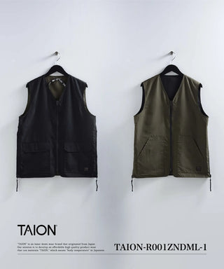 TAION×BEAMS別注リバーシブルミリタリーインナーダウンベスト　Mブラック TAION × BEAMS LIGHTS〉別注がアツい！！｜ビームス 千葉｜BEAMS