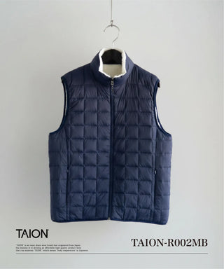 マウンテン リバーシブル ダウン×ボア ベスト<TAION-R002MB>