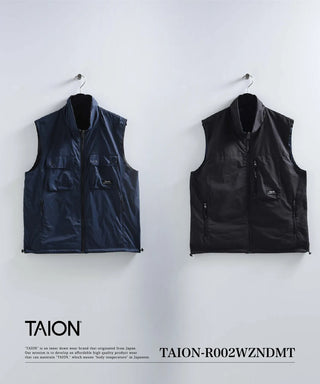 ノンダウン マウンテン リバーシブル Wジップ ベスト<TAION-R002WZNDMT>