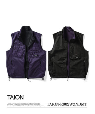 WIND AND SEA TAION ベスト ネイビー サイズL WEB限定/SHIPS別注】TAION:〈手洗い可能〉パッカブル インナー