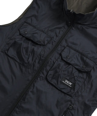 ノンダウン マウンテン リバーシブル Wジップ ベスト<TAION-R002WZNDMT>