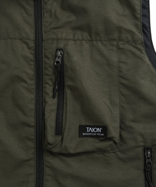 ノンダウン マウンテン リバーシブル Wジップ ベスト<TAION-R002WZNDMT>