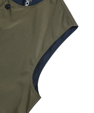 ノンダウン ミリタリー リバーシブル クルーネック ベスト<TAION-R004BNDML-1>