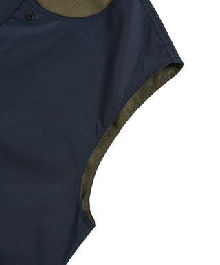 ノンダウン ミリタリー リバーシブル クルーネック ベスト<TAION-R004BNDML-1>