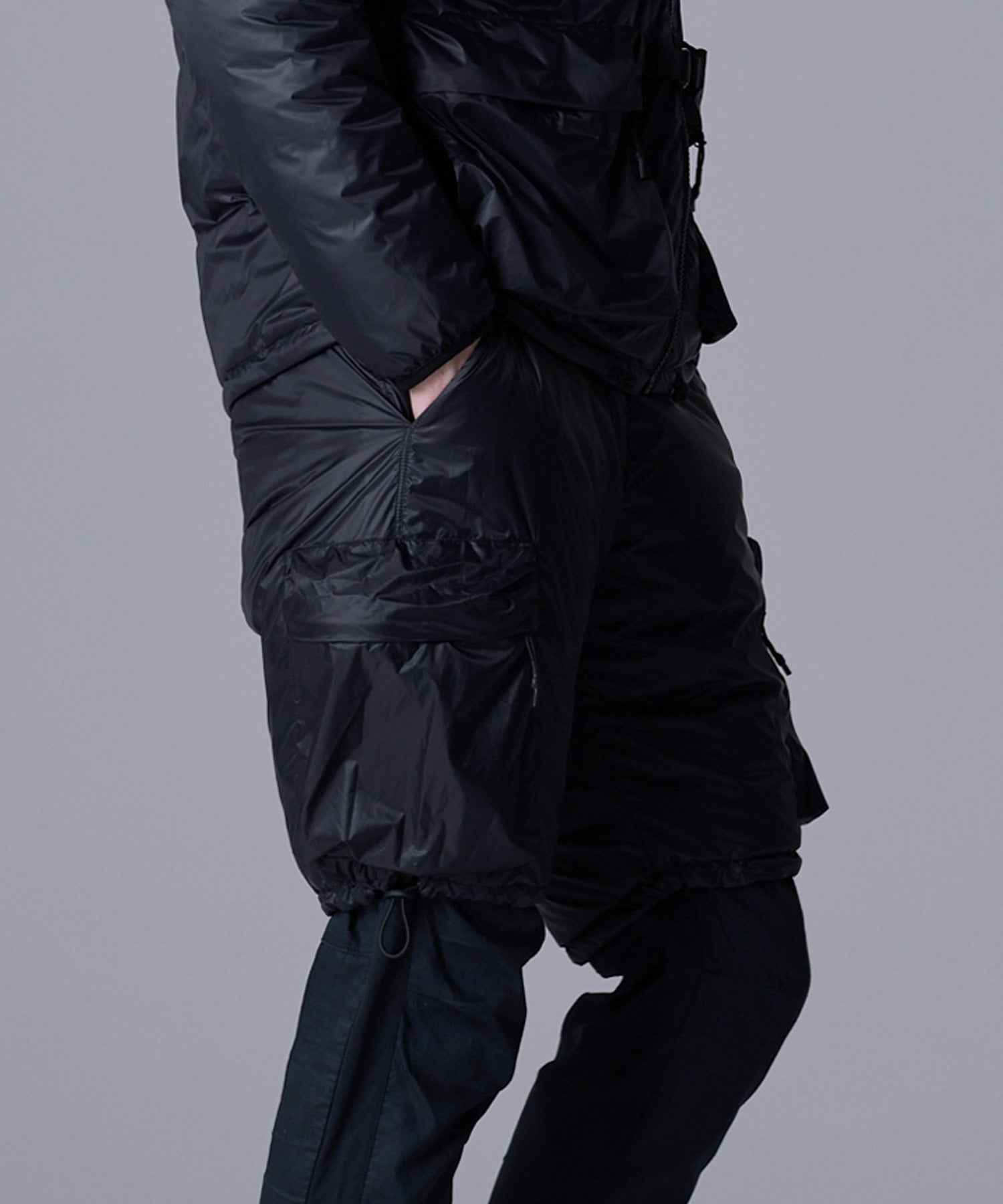 ブリーフィング　ダウンパンツ　L 黒 BRIEFING - MENS HYBRID DOWN PANTS / シリコンロゴ