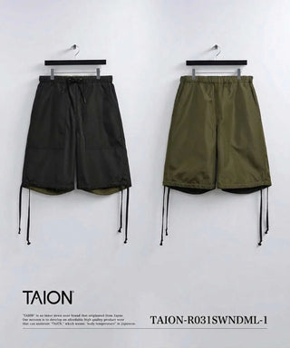 ノンダウン ミリタリー リバーシブル ショートパンツ<TAION-R031SWNDML-1>
