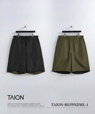 ノンダウン ミリタリー リバーシブル ワイドショーツ<TAION-R039NDML-1>