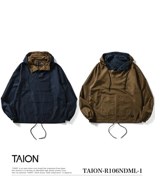 ノンダウン ミリタリー リバーシブル アノラックパーカー<TAION-R106NDML-1>
