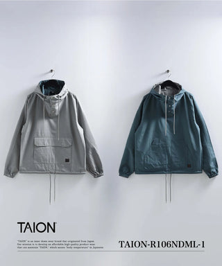 ノンダウン ミリタリー リバーシブル アノラックパーカー<TAION-R106NDML-1>