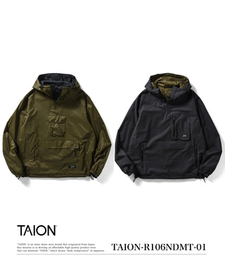 ノンダウン マウンテン リバーシブル フーディー<TAION-R106NDMT-01>