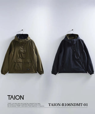 ノンダウン マウンテン リバーシブル フーディー<TAION-R106NDMT-01>