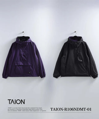 ノンダウン マウンテン リバーシブル フーディー<TAION-R106NDMT-01>